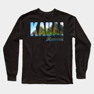 Kauai Hawaii Beach  Summer Funny Design Long Sleeve T-Shirt